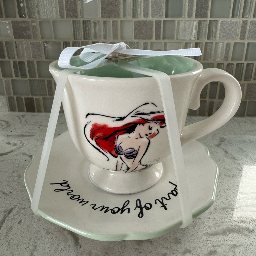 Rae Dunn Ariel Teacup and Saucer (new)